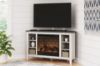 Picture of Dorrinson Corner TV Stand with Electric Fireplace