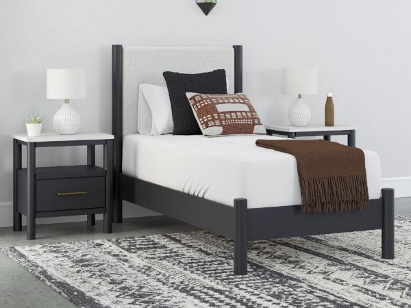 Picture of CADMORI TWIN UPHOLSTERED PANEL HEADBOARD