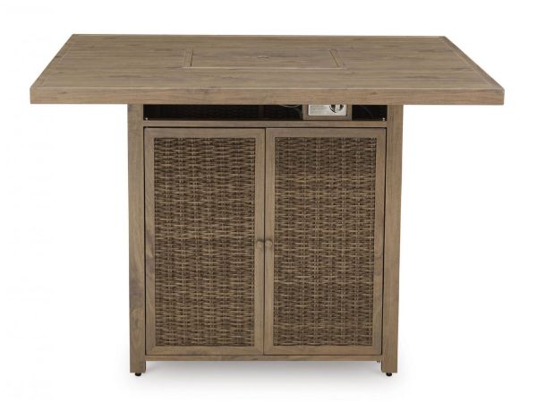 Picture of WALTON BRIDGE OUTDOOR BAR TABLE WITH FIRE PIT