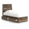Picture of ZADILYN TWIN PANEL BED WITH STORAGE