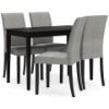Picture of KIMONTE 5PC DINING SET - GRAY