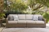 Picture of REVARE BEACH OUTDOOR RIGHT AND LEFT-ARM FACING LOVESEAT WITH CUSHION (SET OF 2)