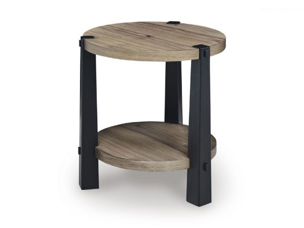 Picture of ROUND END TABLE/MARCELLA/DARK