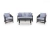 Picture of BODEGA ISLAND OUTDOOR LOVE/CHAIRS/TABLE SET (SET OF 4)