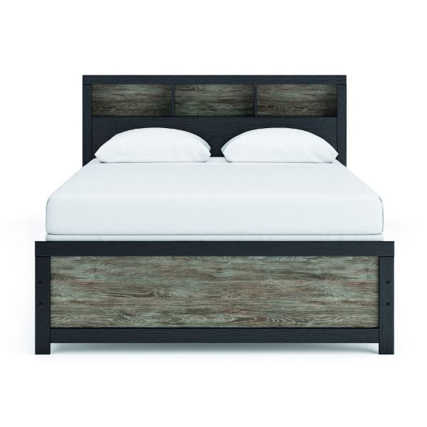 Picture of QUEEN BOOKCASE PANEL BED