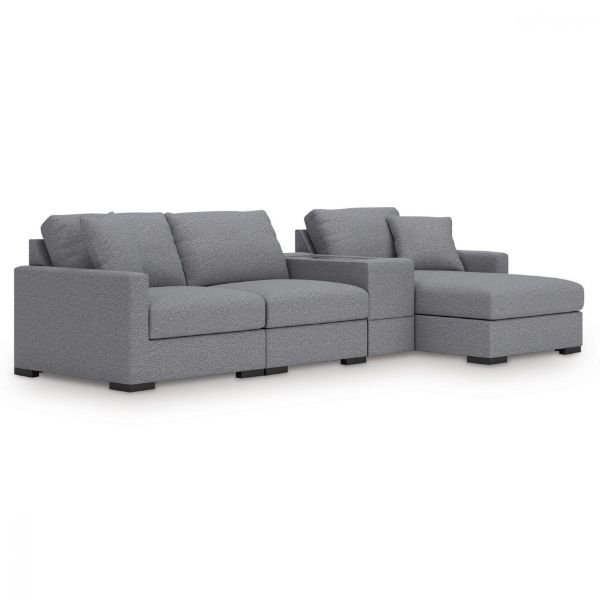 Picture of OMAHA BY ASHLEY 4-PIECE SECTIONAL WITH CHAISE AND STORAGE CONSOLE