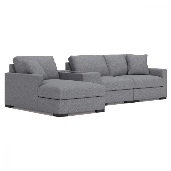 Picture of OMAHA BY ASHLEY 4-PIECE SECTIONAL WITH CHAISE AND STORAGE CONSOLE