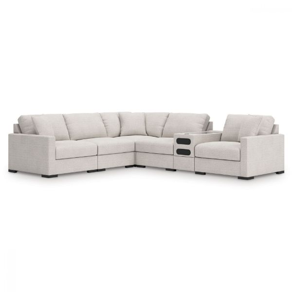 Picture of OMAHA BY ASHLEY 6-PIECE SECTIONAL WITH AUDIO CONSOLE