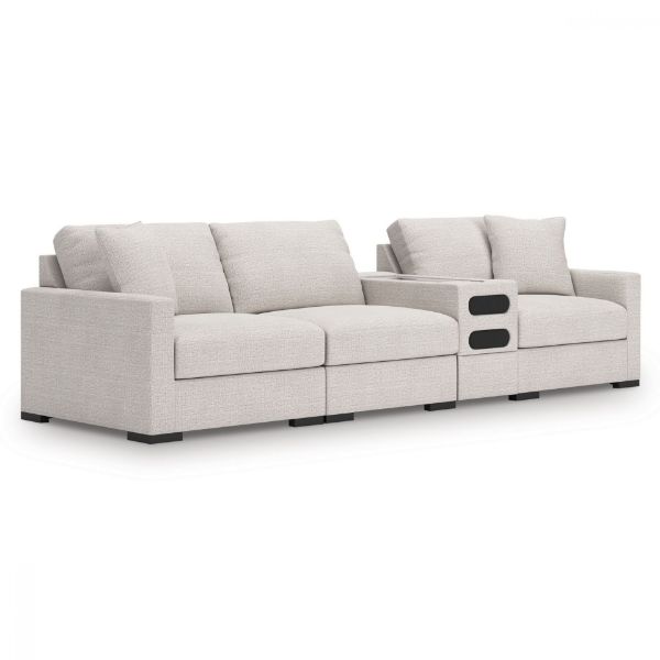 Picture of OMAHA BY ASHLEY 4-PIECE SECTIONAL WITH AUDIO CONSOLE