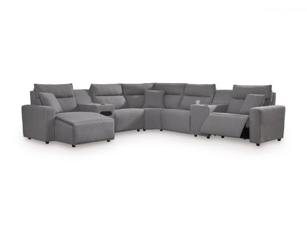 Picture of MODMAX II 7-PIECE POWER RECLINING SECTIONAL WITH CHAISE AND AUDIO CONSOLE