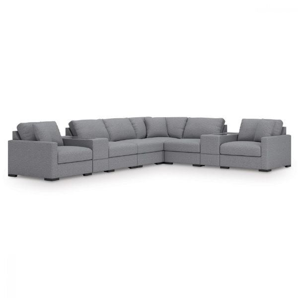 Picture of OMAHA BY ASHLEY 8-PIECE SECTIONAL WITH STORAGE CONSOLES