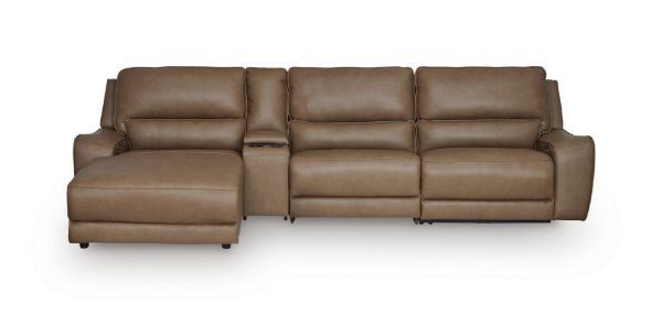 Picture of SILVERBROOKE 4PC RECLINING SECTIONAL WITH CHAISE AND STORAGE CONSOLE