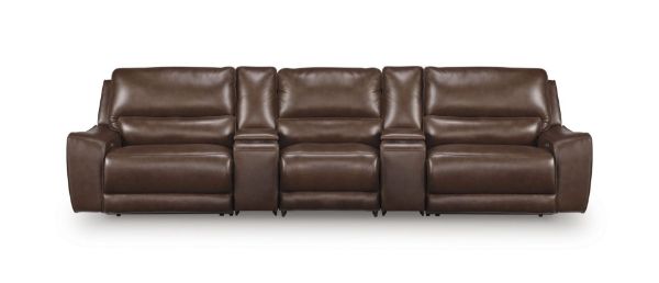 Picture of SILVERBROOKE 5PC RECLINING SECTIONAL WITH STORAGE CONSOLES