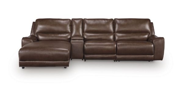 Picture of SILVERBROOKE 4PC RECLINING SECTIONAL WITH CHAISE AND STORAGE CONSOLE