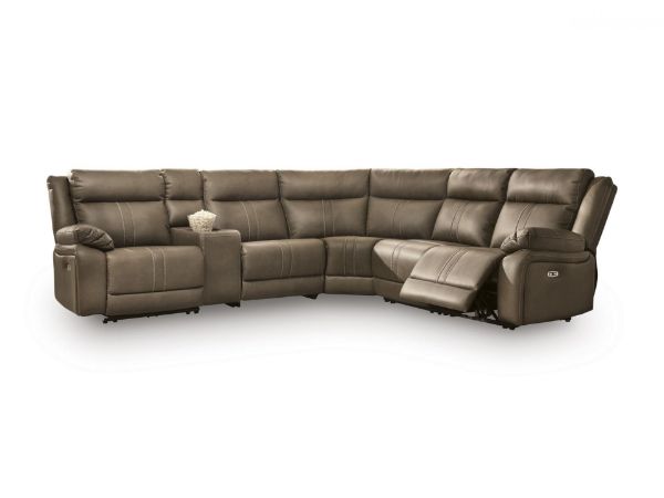 Picture of MAX-MEDIA 6PC POWER RECLINING SECTIONAL WITH AUDIO CONSOLE