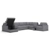 Picture of OMAHA BY ASHLEY 8PC SECTIONAL WITH STORAGE CHAISE AND STORAGE CONSOLES