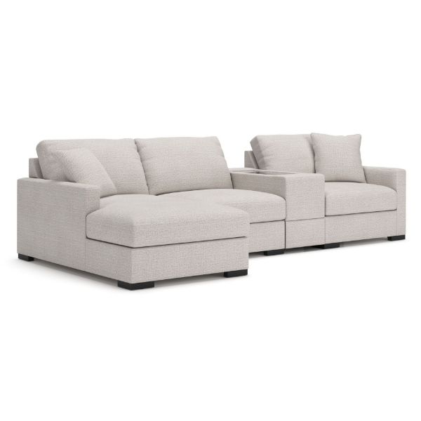 Picture of OMAHA BY ASHLEY 4PC SECTIONAL WITH STORAGE CHAISE AND STORAGE CONSOLE