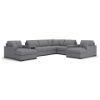 Picture of OMAHA BY ASHLEY 8PC DOUBLE STORAGE CHAISE SECTIONAL WITH AUDIO AND STORAGE CONSOLES