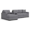 Picture of OMAHA BY ASHLEY 4PC SECTIONAL WITH STORAGE CHAISE AND AUDIO CONSOLE