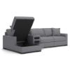 Picture of OMAHA BY ASHLEY 4PC SECTIONAL WITH STORAGE CHAISE AND AUDIO CONSOLE