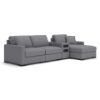 Picture of OMAHA BY ASHLEY 4PC SECTIONAL WITH STORAGE CHAISE AND AUDIO CONSOLE