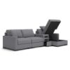 Picture of OMAHA BY ASHLEY 4PC SECTIONAL WITH STORAGE CHAISE AND AUDIO CONSOLE
