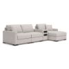 Picture of OMAHA BY ASHLEY 4PC SECTIONAL WITH STORAGE CHAISE AND AUDIO CONSOLE