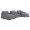 Picture of OMAHA BY ASHLEY 5PC DOUBLE STORAGE CHAISE SECTIONAL WITH AUDIO CONSOLES