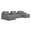 Picture of OMAHA BY ASHLEY 5PC DOUBLE STORAGE CHAISE SECTIONAL WITH STORAGE CONSOLES
