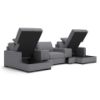 Picture of OMAHA BY ASHLEY 5PC DOUBLE STORAGE CHAISE SECTIONAL WITH STORAGE CONSOLES