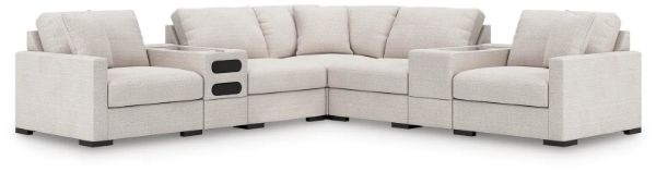 Picture of OMAHA BY ASHLEY 7PC SECTIONAL WITH AUDIO AND STORAGE CONSOLES